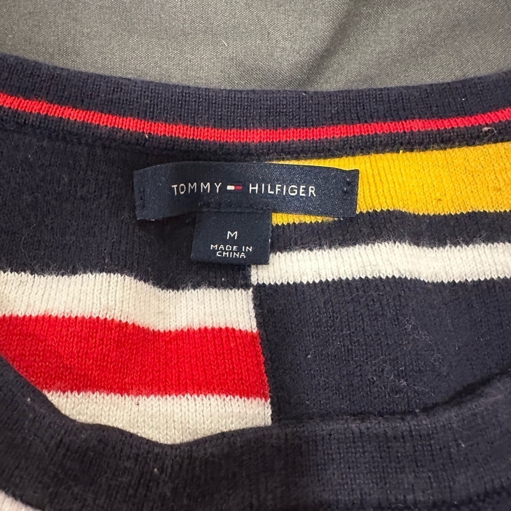 Tommy Hilfiger Womens Sz: M Colorful Sleeveless Striped Preppy Summer tank Dress - Picture 7 of 9